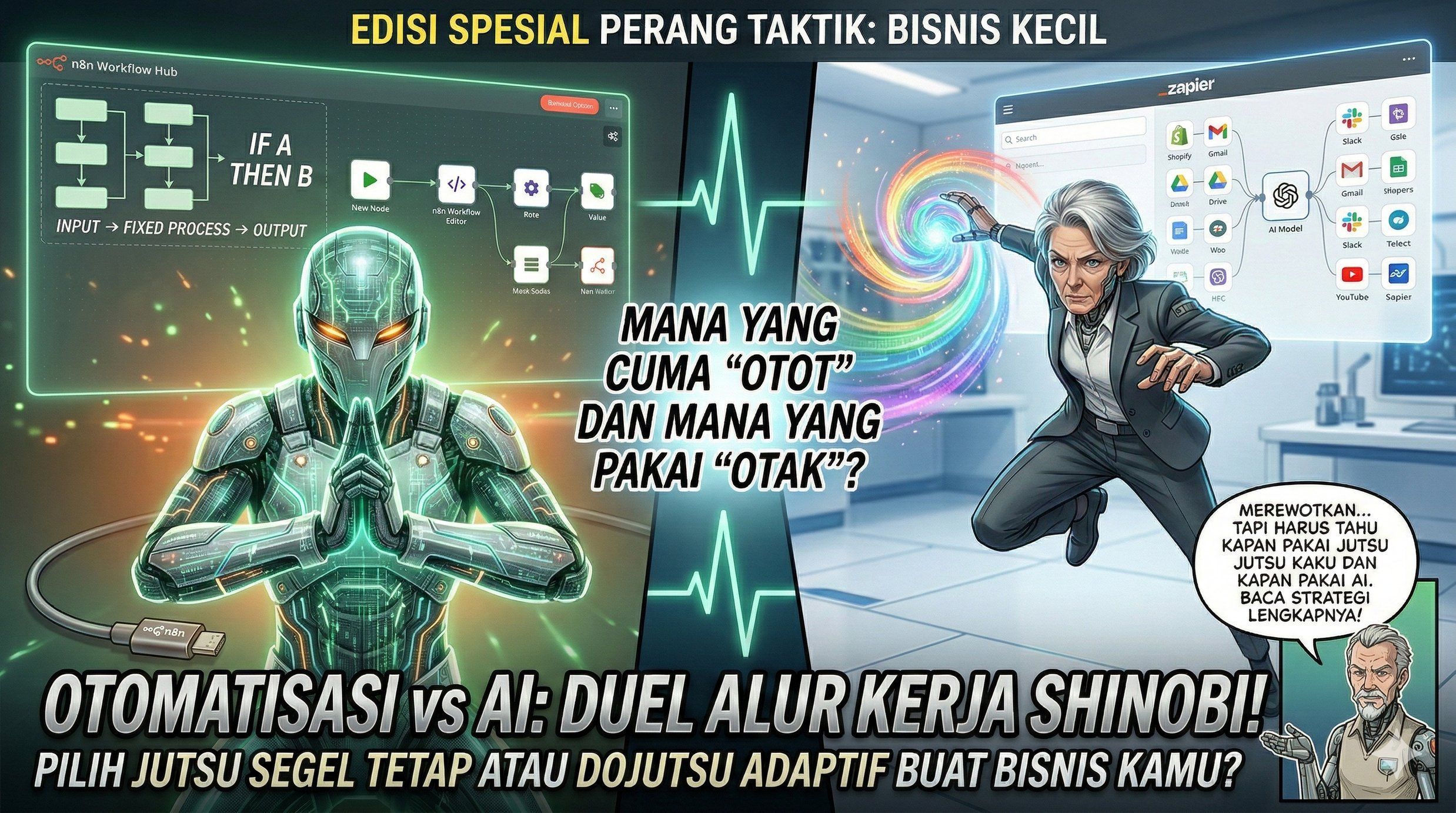 Adu Mekanik n8n vs Zapier: Siapa Jawara Otomatisasi Bisnis Kecil?